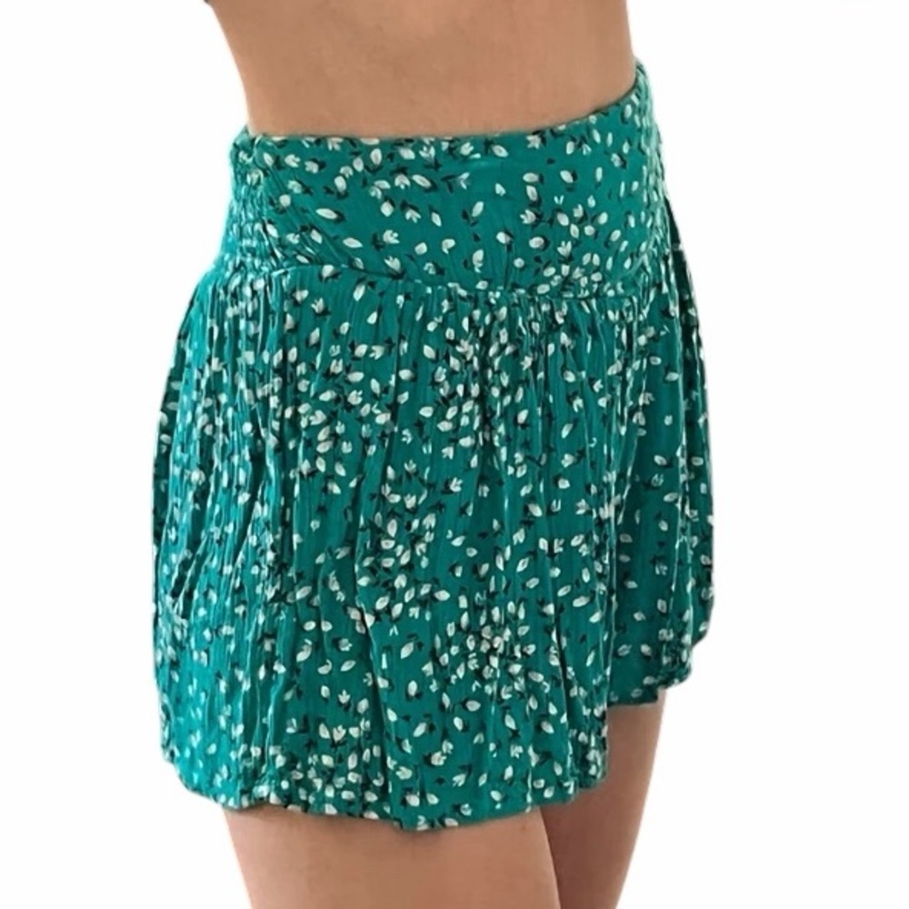 Billabong Teal Turquoise Wave Walk Flowy Shorts Size Medium - Picture 3 of 8